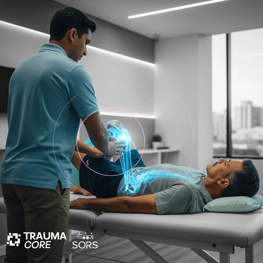 Dolor de rodilla y espalda, fisioterapia — tu recuperación con Traumacore - Núcleo Traumatológico Especializado, República Dominicana