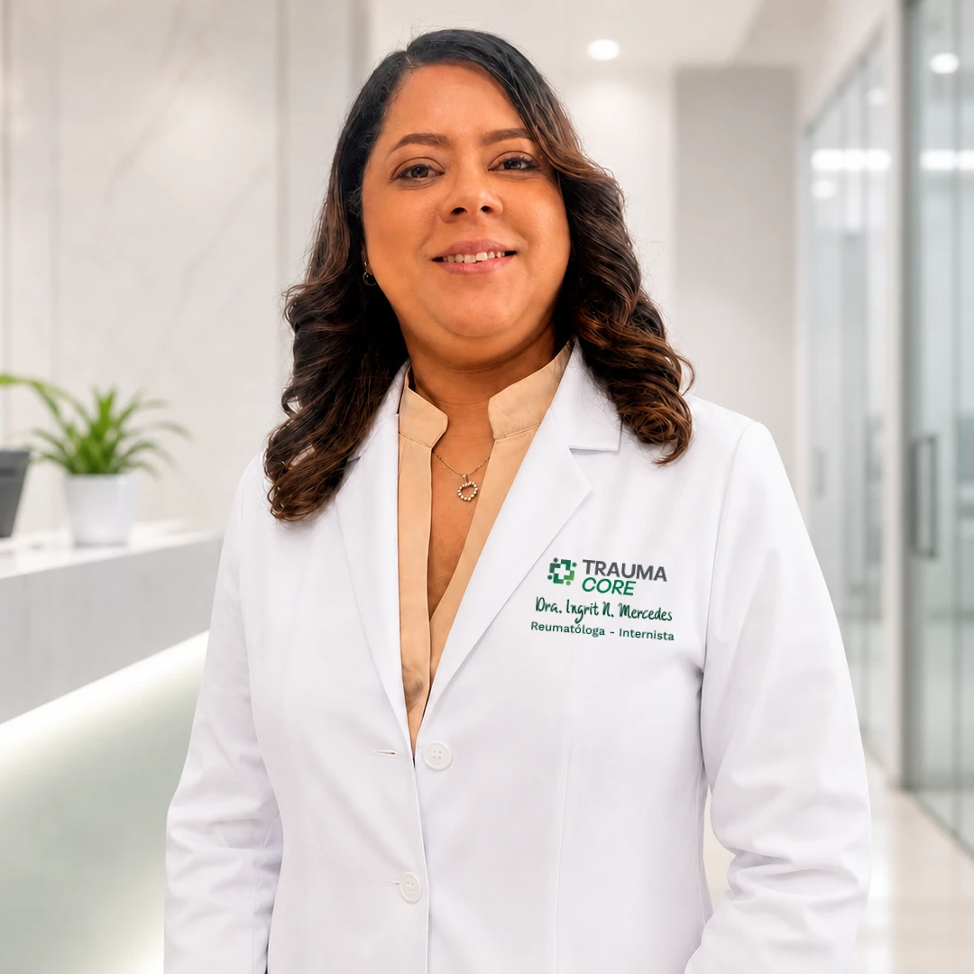 Dra. Ingrit N. Mercedes, Medico Reumatologo, Internista @ Traumacore Nucleo Traumatologico Especializado, Republica Dominicana